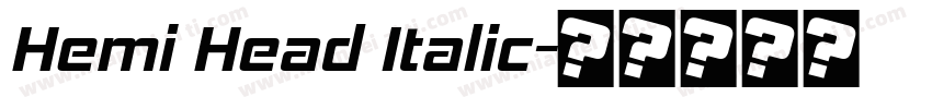 Hemi Head Italic字体转换
